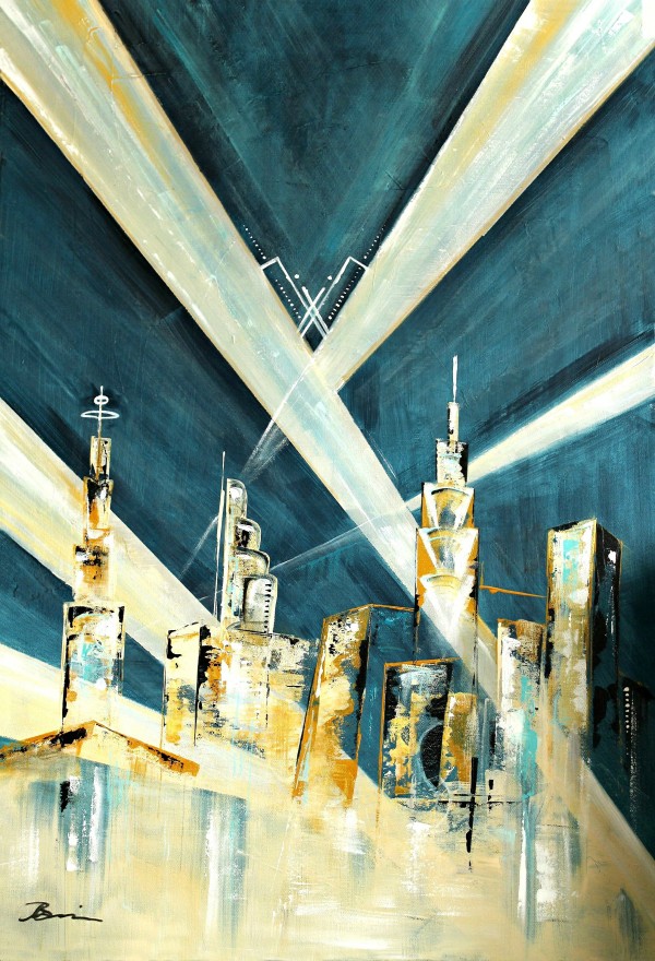 Metropolis I art deco by AngelaBissonStudio